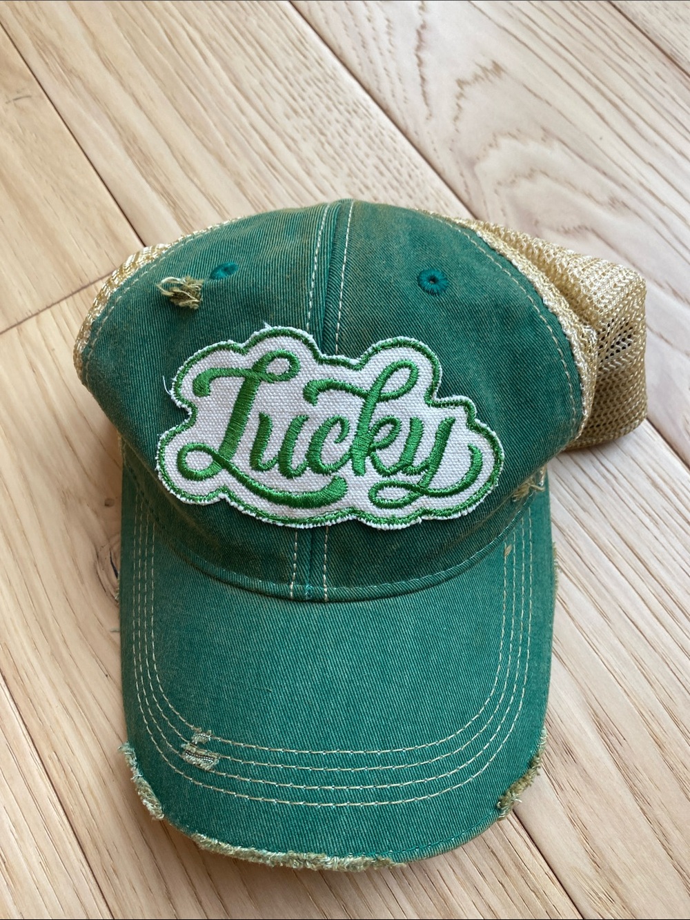 Lucky Green & Gold Trucker Hat